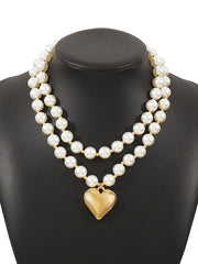 Beaded Heart Shape Necklaces Accessories Dainty Necklace