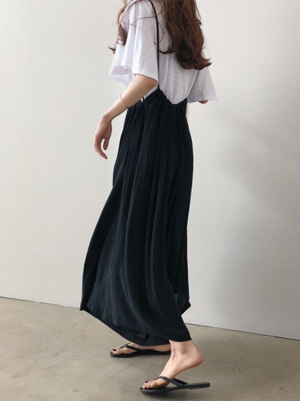 Loose Plus Size Chiffon Light Wide-leg Jumpsuits
