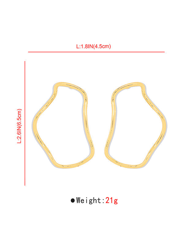 Geometric Normcore Drop Earrings