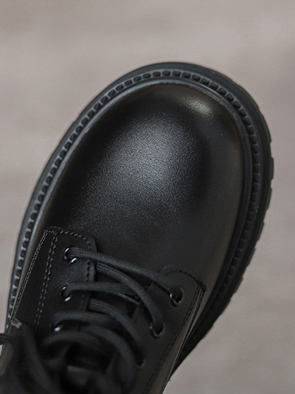 Lace-Up Rivet Round-Toe Split-Joint Dr. Martens Boots Boots