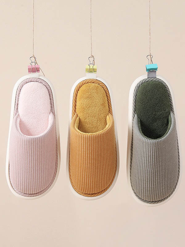Round-Toe Split-Joint Slippers
