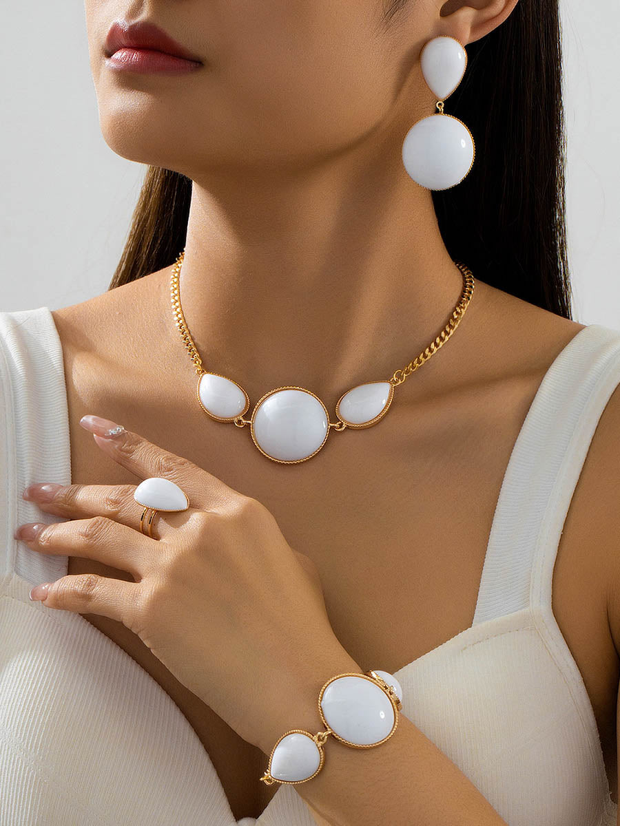 Geometric Rhine Stones Irregularity Sets Accessories