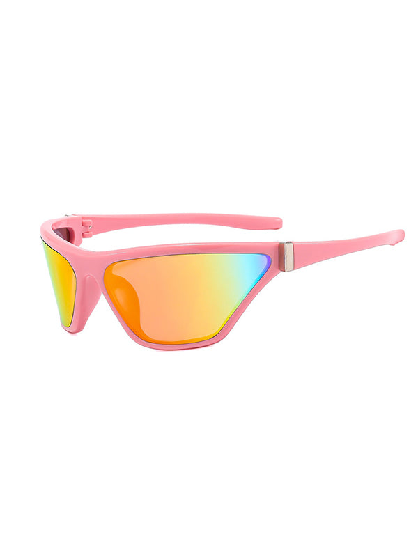 Geometric Sun-Protection Sunglasses Accessories