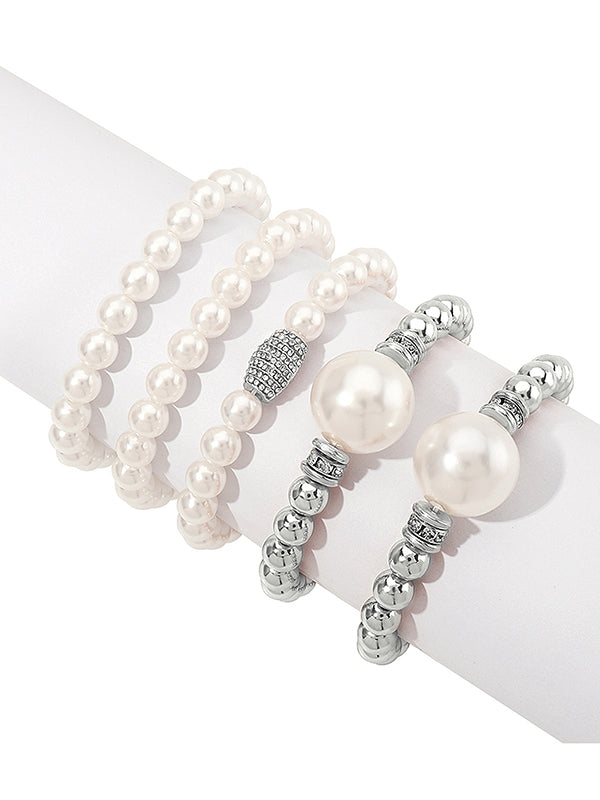 Geometric 5 Pcs Layered Normcore Bracelet Accessories