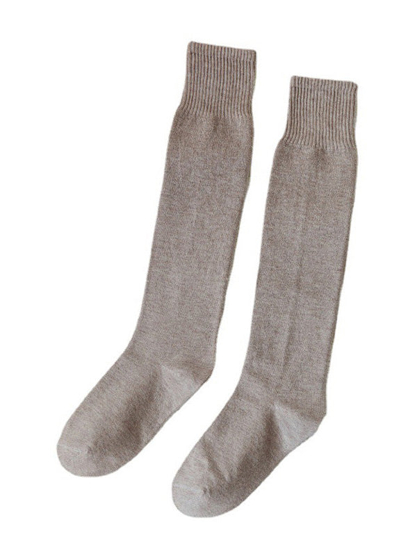 Casual Breathable Solid Color Socks Accessories