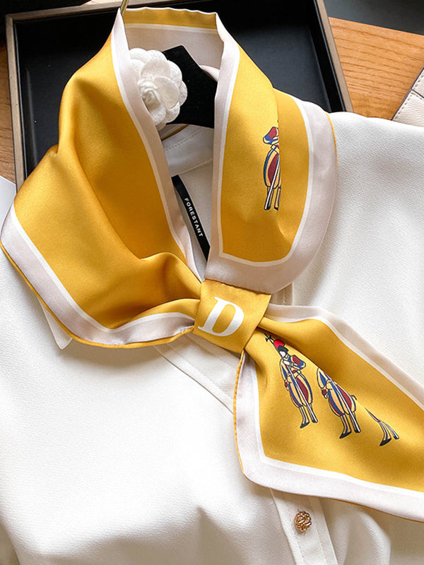 Urban Silk Imitation Figure Print Scarf