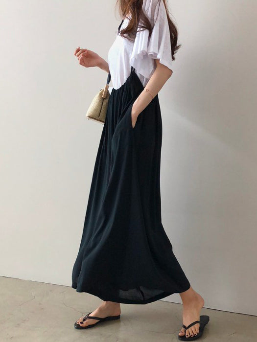 Loose Plus Size Chiffon Light Wide-leg Jumpsuits