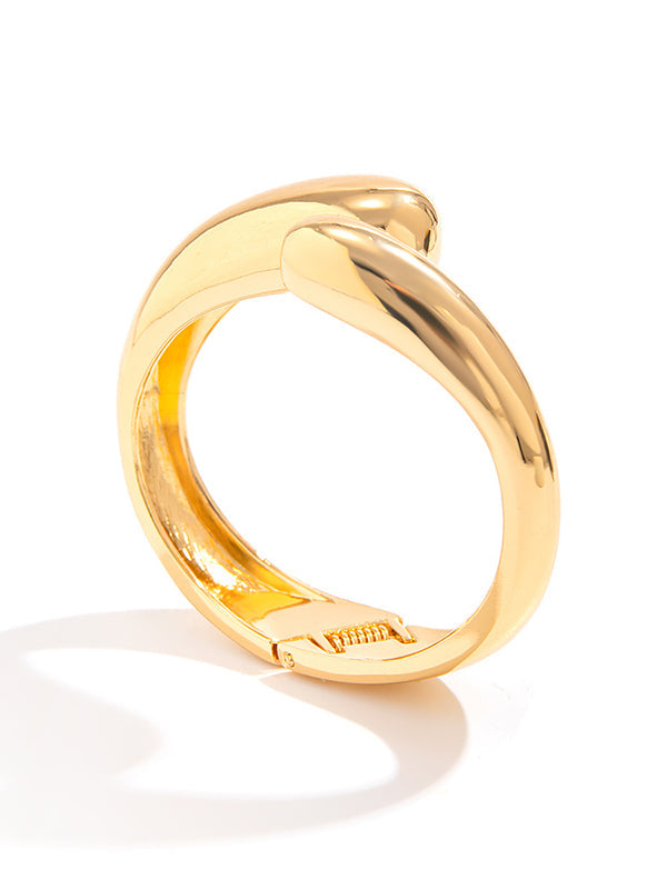 Asymmetric Shiny Solid Color Bracelet Accessories