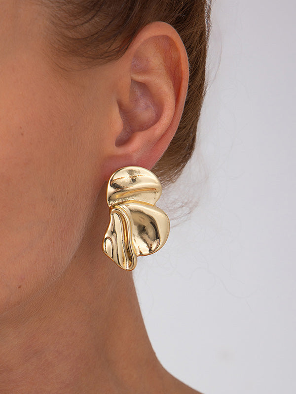 Flower Shape Irregularity Earrings Accessories