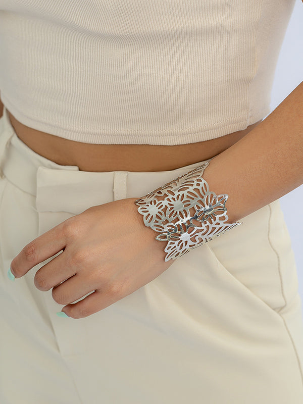 Geometric Hollow Solid Color Bracelet Accessories