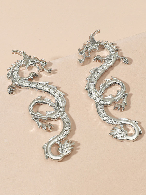 Animal Shape Solid Color Drop Earrings