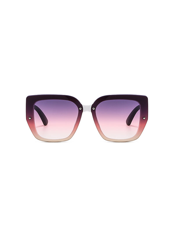 Geometric Sun-Protection Sunglasses Accessories