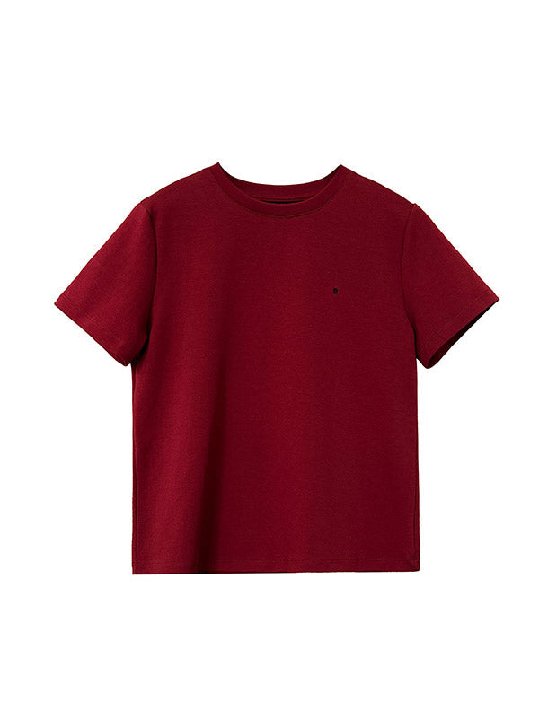 Embroidered Loose Short Sleeves Round-Neck T-Shirts Tops