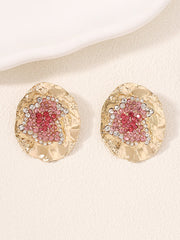 Geometric Rhinestone Shiny Irregularity Earrings Accessories