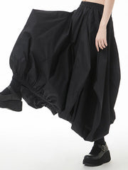 Stylish Selection Loose Elasticity Solid Color Skirts Bottoms