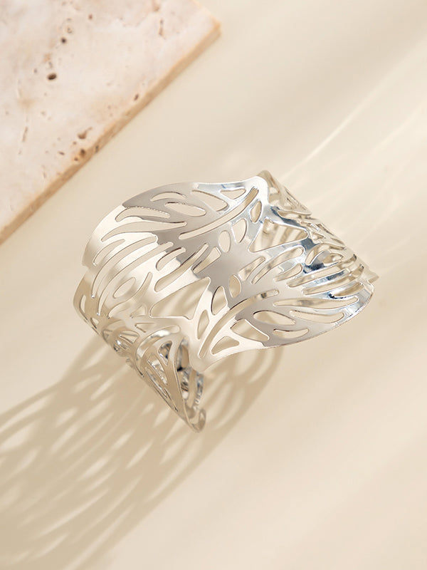 Geometric Hollow Leaves Shape Bracelet Accessories