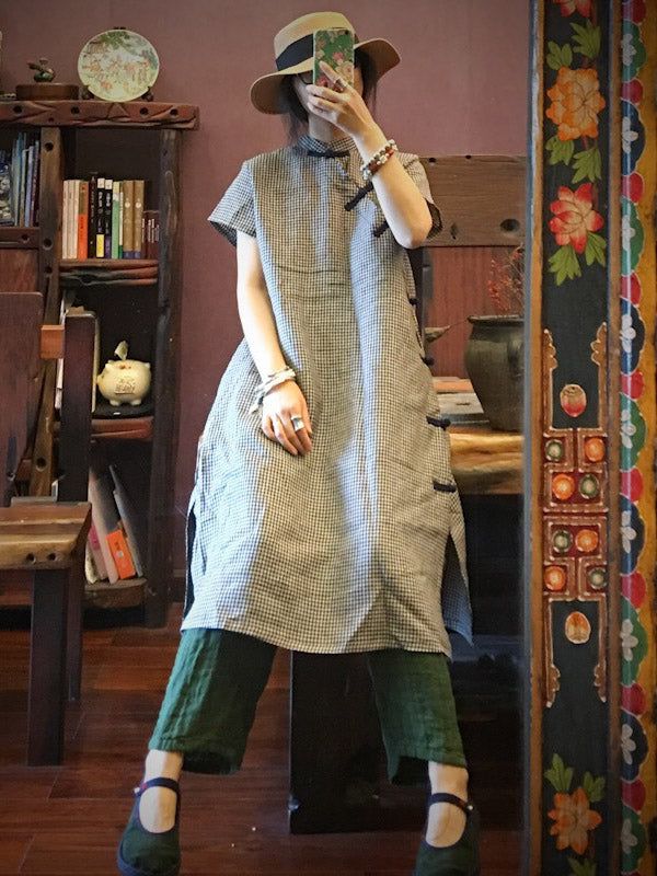 National Linen Original Button Dress