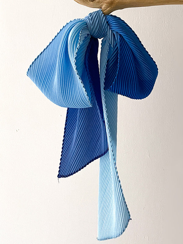 Gradient Pleated Sun protection Shawl&Scarf