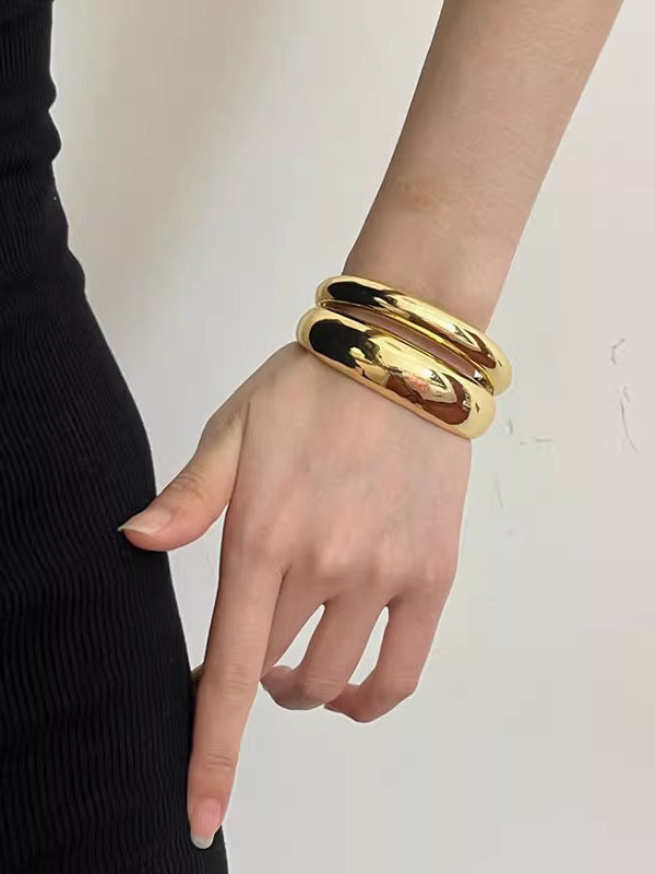 Geometric Shiny Solid Color Bracelet Accessories