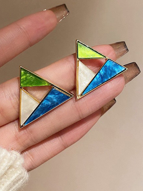 Geometric Drop Earrings