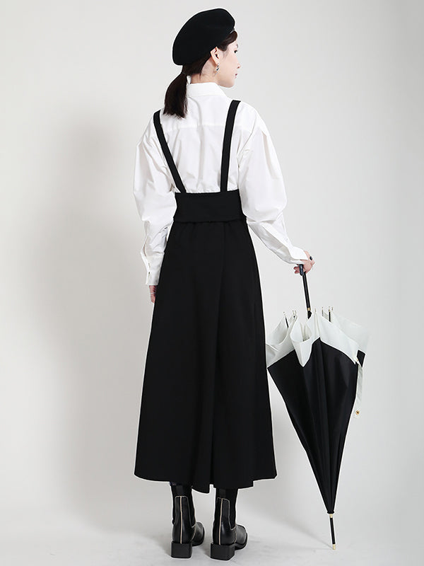 Original High-Waist Zipper Loose A-Line Skirt