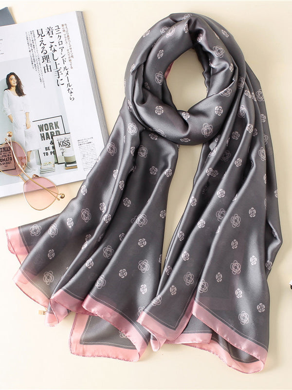 Floral Keep Warm Printed Wrap Scarf