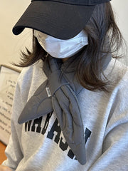 Keep Warm Solid Color Padded Scarf
