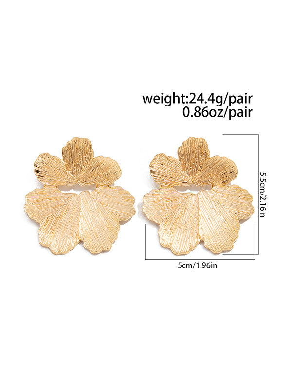 Flower Shape Irregularity Earrings Accessories
