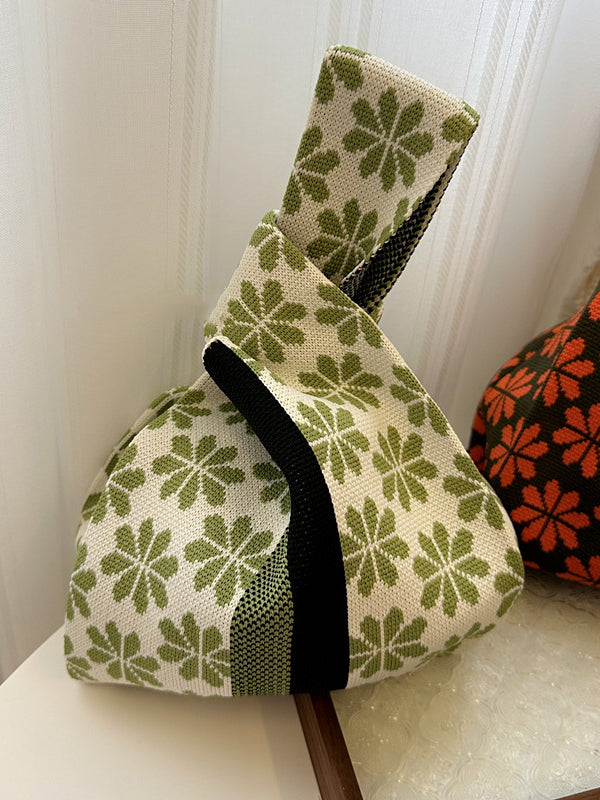 Floral Woven Handbag Bags Accessories