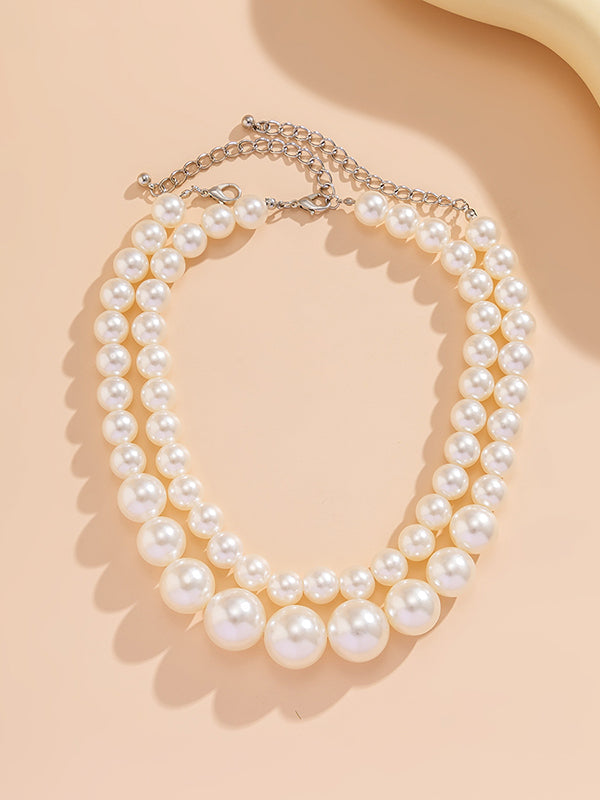 Beaded Necklaces Accessories Dainty Necklace Two Pieces