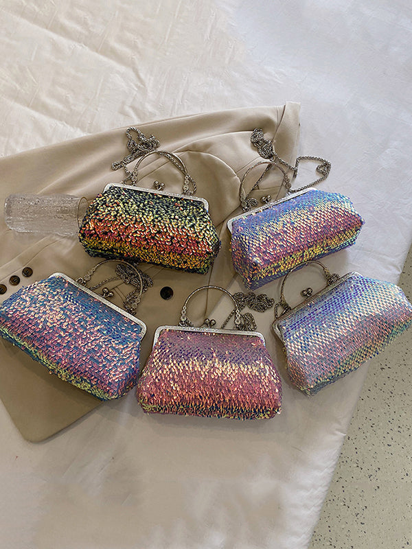 Chains Sequined Crossbody Bags Bags