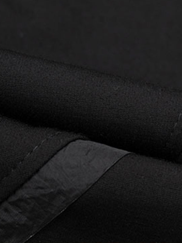 Solid Color Split-Joint Harem Pants Ninth Pants Ninth Pants Casual Pants Bottoms