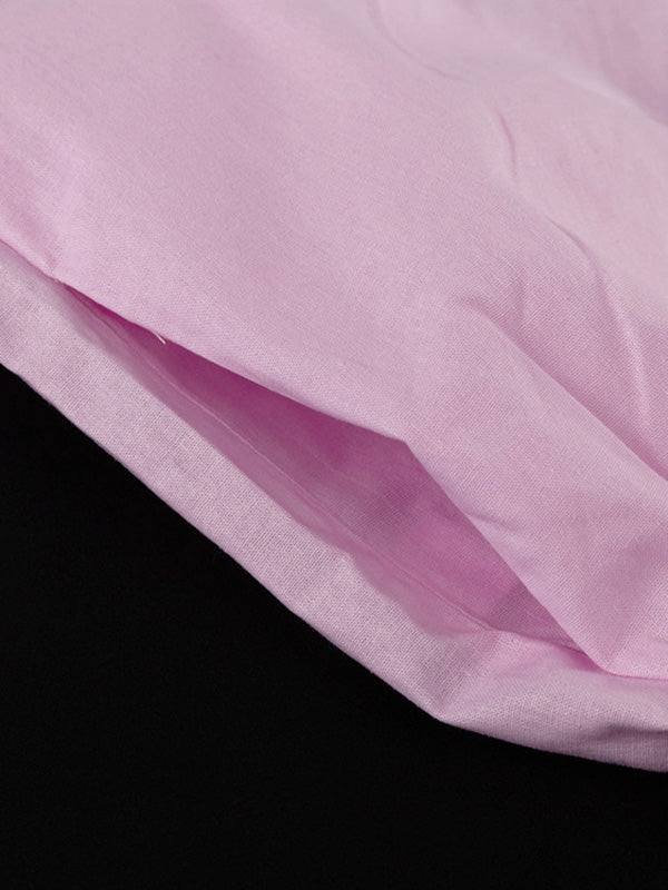 Loose Split-Joint Sleeveless Pleated V-neck Vest + Pants Trousers Two Pieces Set