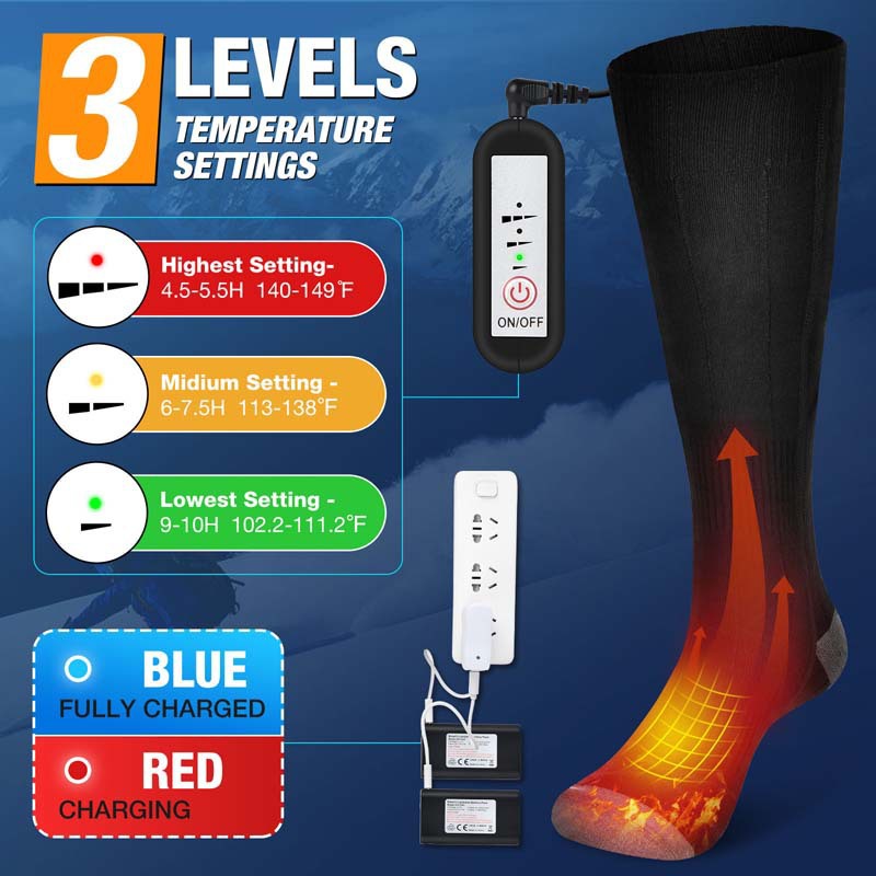 Going Out Keep Warm Electric Heating Socks