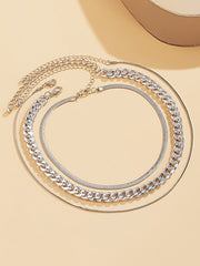 Chains Hollow Solid Color Necklaces Accessories Dainty Necklace