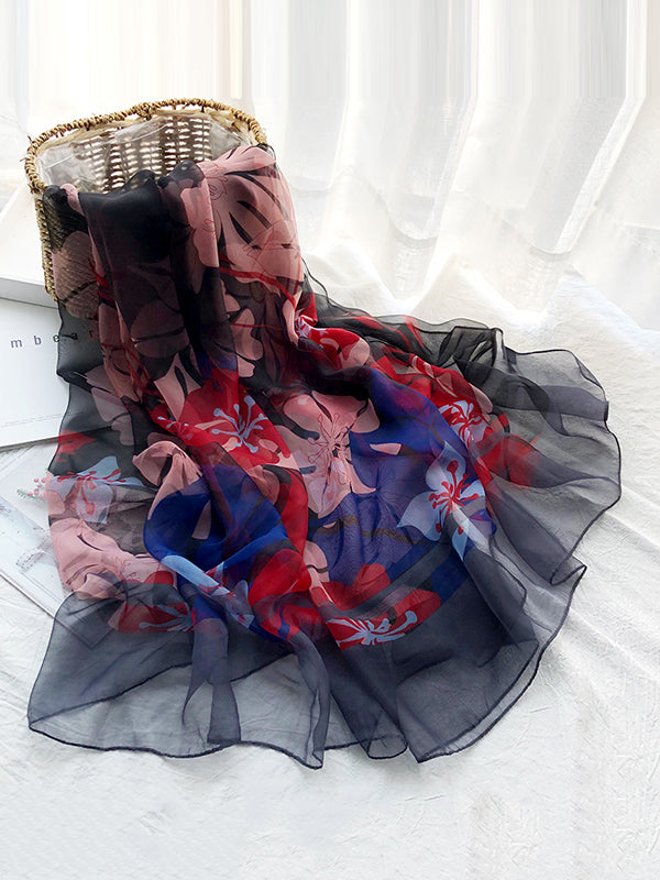 Printed See-Through Sun-Protection Shawl&Scarf