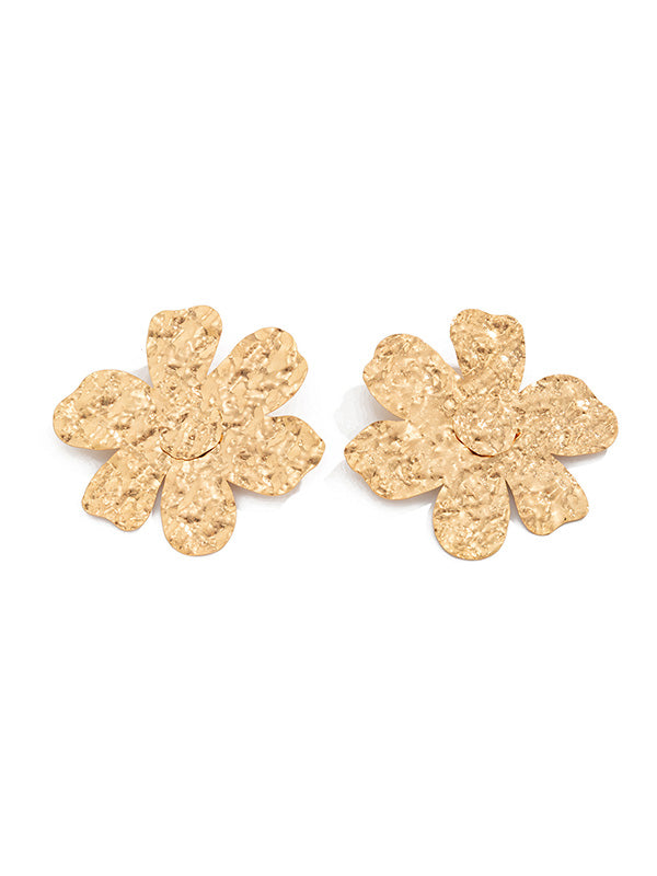Flower Shape Irregularity Earrings Accessories