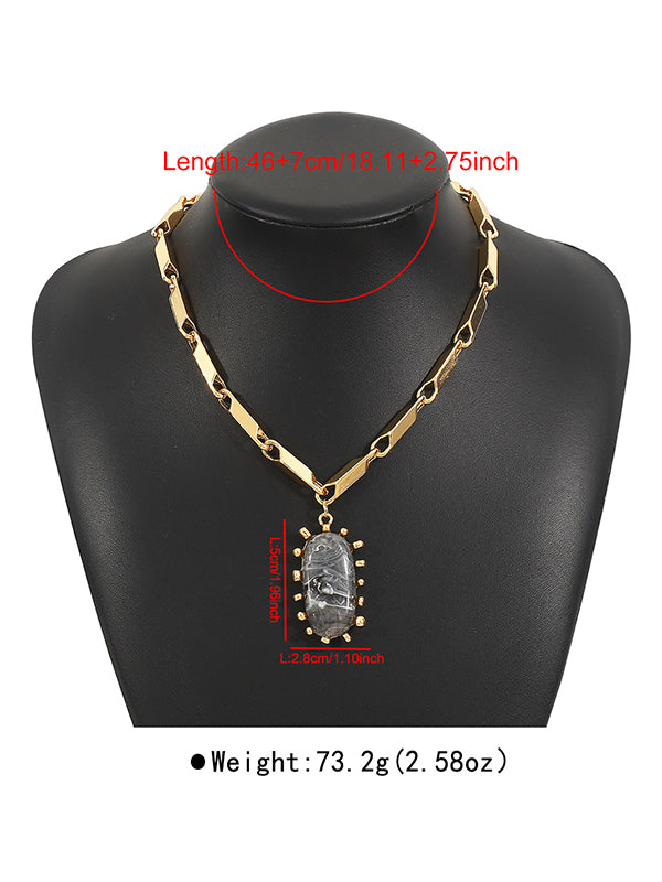 Chains Geometric Normcore Necklaces Accessories