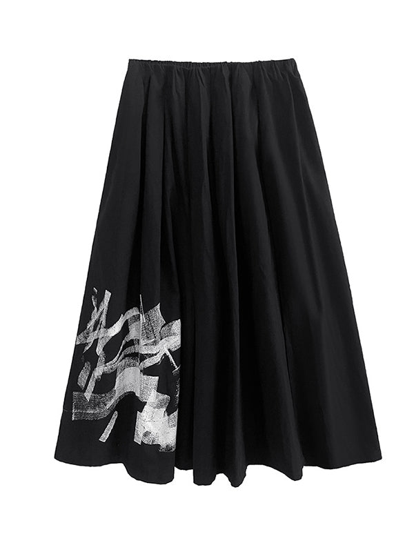 Original Loose Lace-Up Hollow Sleeve Blouse+Black Vest+Wide Leg Pants Culotte Three Pieces Set