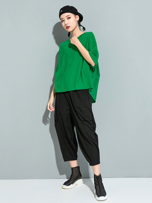 Solid Round-Neck T-Shirts