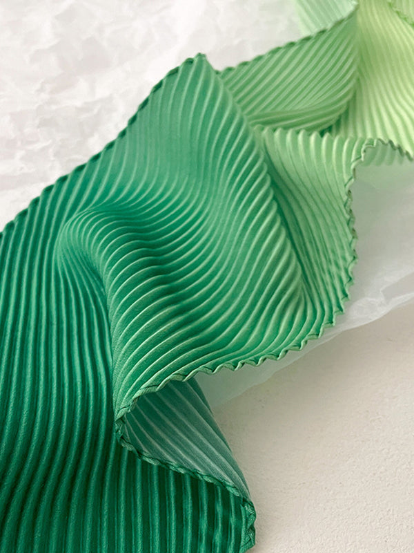 Gradient Pleated Sun protection Shawl&Scarf