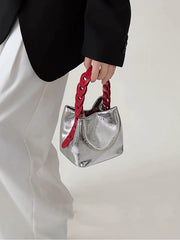 Shiny Split-Joint Shoulder Bags Mini Bags