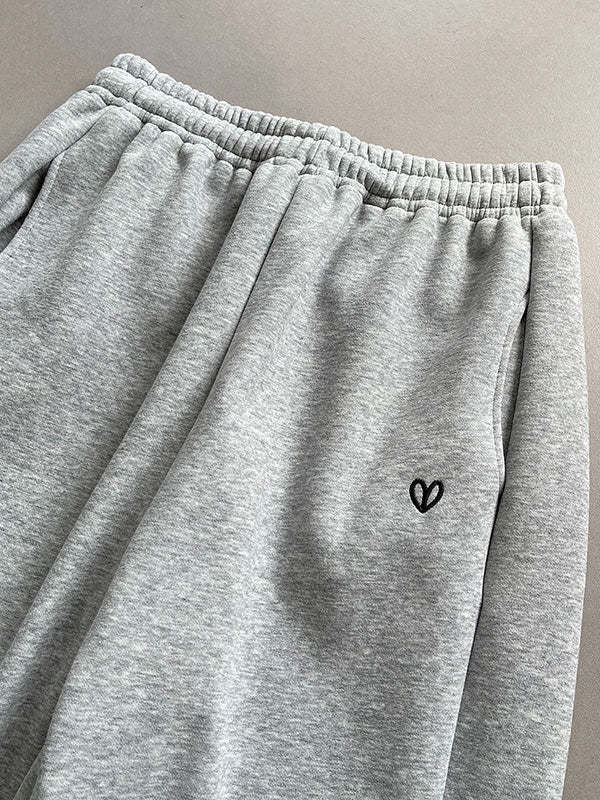 Elasticity Split-Joint High Waisted Loose Trousers Pants