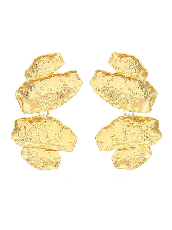 Chains Shiny Irregularity Earrings Accessories