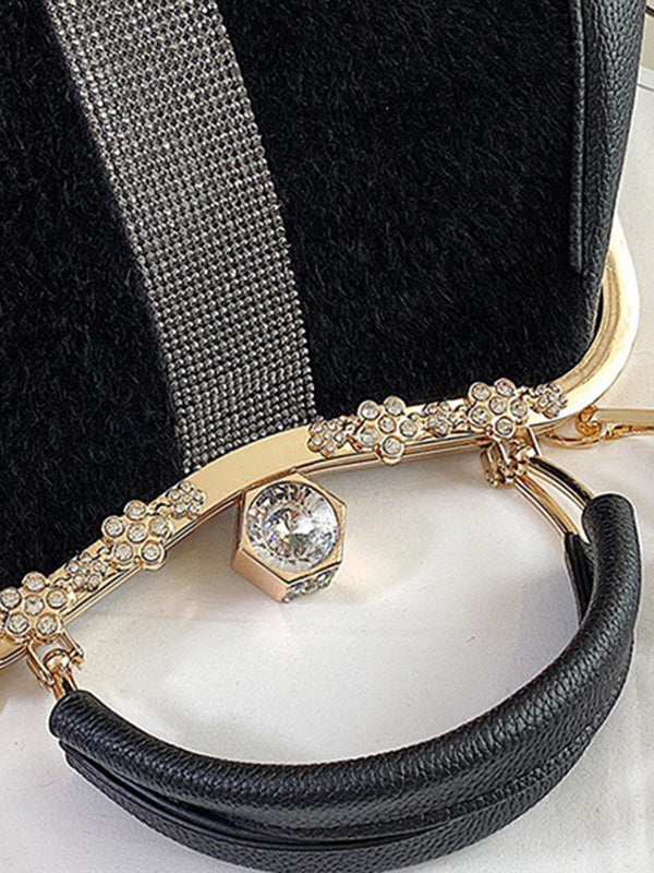 Geometric Sequined Split-Joint Handbags Crossbody Bags Bags
