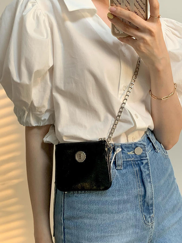 Chains Shiny Split-Joint Crossbody Bags Bags Accessories