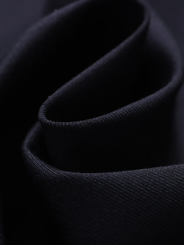 Pleated Solid Color Split-Joint A-Line High Waisted Skirts Bottoms