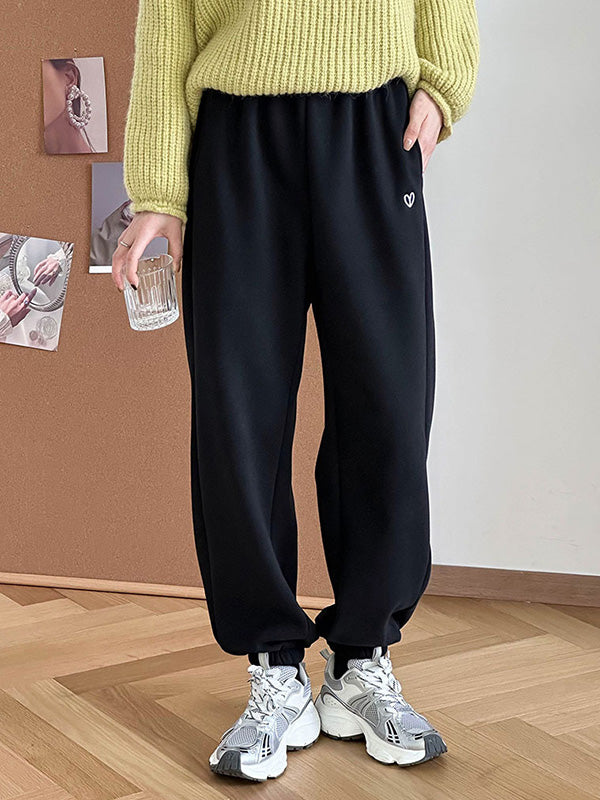 Elasticity Split-Joint High Waisted Loose Trousers Pants