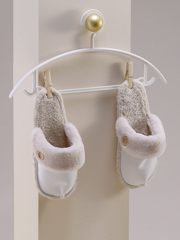 Warm Removable Washable Waterproof Thick-Soled Cotton Slippers