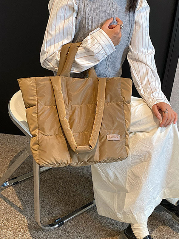 Split-Joint Padded Tote Bags Handbags Bags